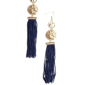 Lotus Gardens blue earrings